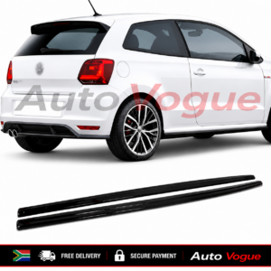 VW Polo 6 Gloss Black Side Skirts