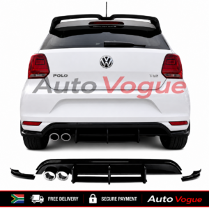 VW Polo 6 TSI Rear Bumper Diffuser