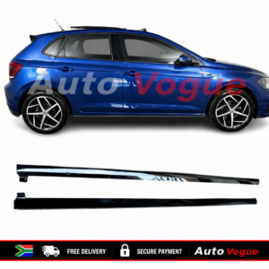 VW Polo AW Side Skirts Sleek Gloss Black ABS Material Suitabele for Polo 8