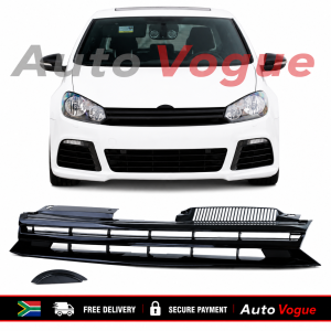 VW Golf 6 fitted with a debadged front grille