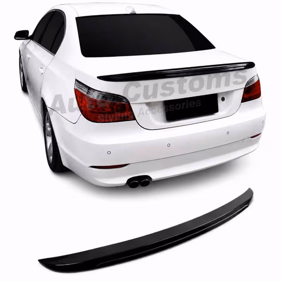 BMW E60 5 Series gloss black rear boot spoiler