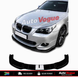 BMW E60 E61 M Sport 3PC gloss black front lip spoiler