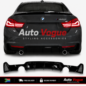 BMW F32 F33 M Performance rear diffuser in gloss black