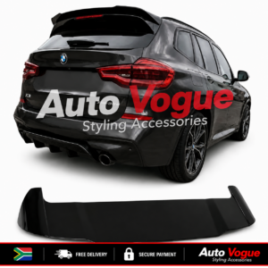 BMW G01 X3 BK style rear spoiler in gloss black