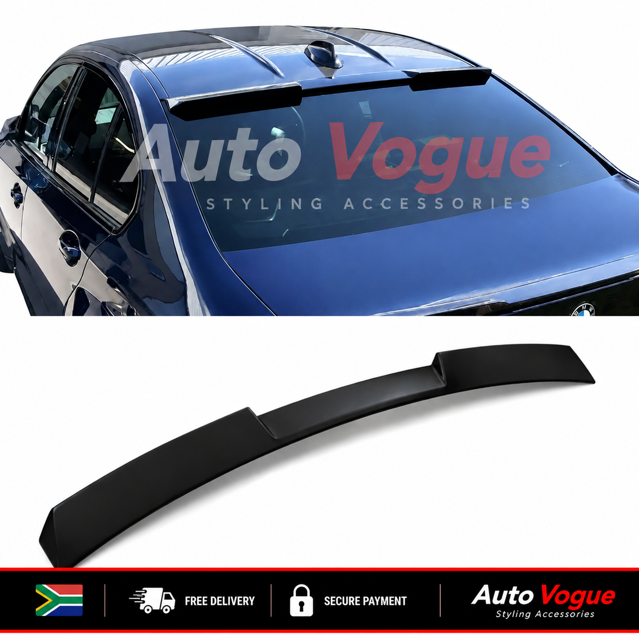 BMW G20 3 Series rear window roof spoiler