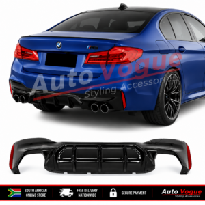 BMW G30 G31 M5 Style Rear Diffuser Gloss Black