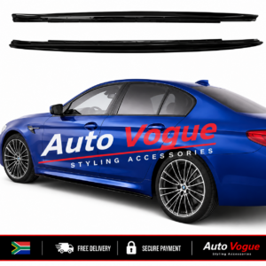BMW G30 G31 5 Series gloss black side skirt extensions