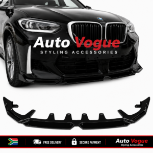 BMW X3 G45 MP Style 4-piece gloss black front lip