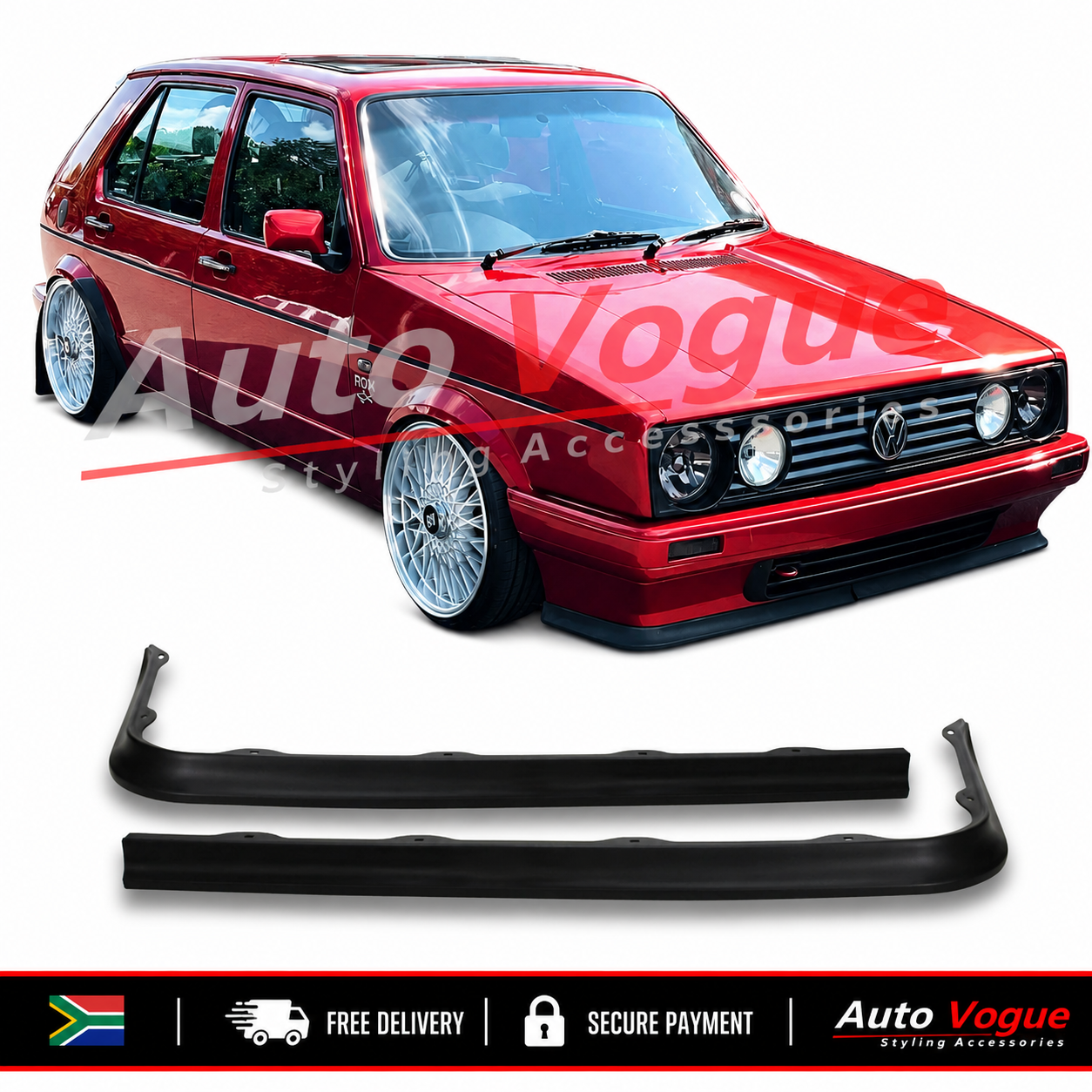 VW Golf 1 Cressida universal front lip