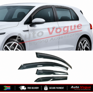 VW Golf 8 Mk8 black windshields 4 piece set