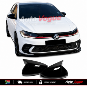 VW Polo AW wing style mirror covers fitted to Volkswagen Polo