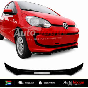 VW Up gloss black 3-piece front lip spoiler