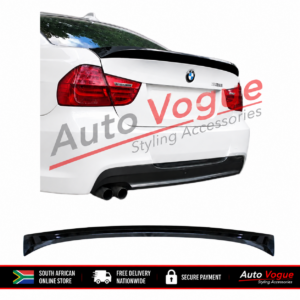 BMW E90 CSL Style Gloss Black Rear Spoiler