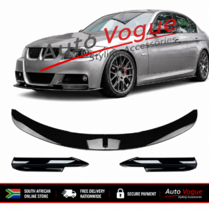 BMW E90 Pre-LCI M Sport Front Lip Gloss Black
